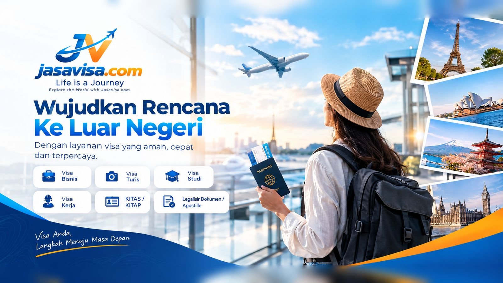 Wujudkan rencana ke luar negeri dengan layanan visa yang aman, cepat, dan terpercaya