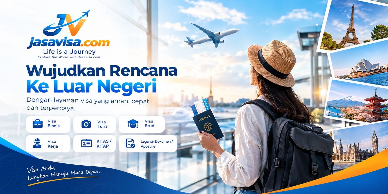 Wujudkan rencana ke luar negeri dengan layanan visa yang aman, cepat, dan terpercaya